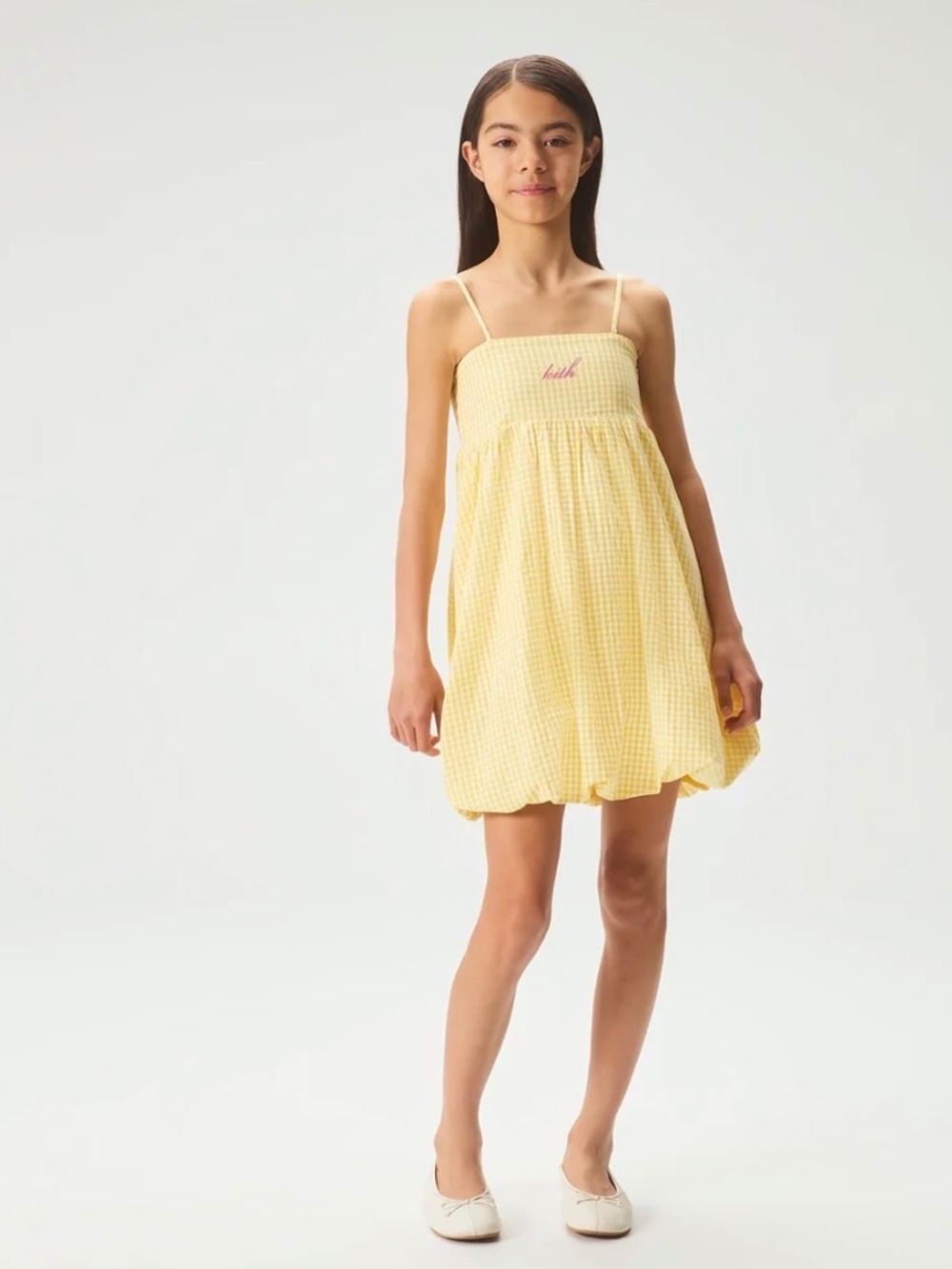 Kith Kids Gingham Peyton II Bubble Dress